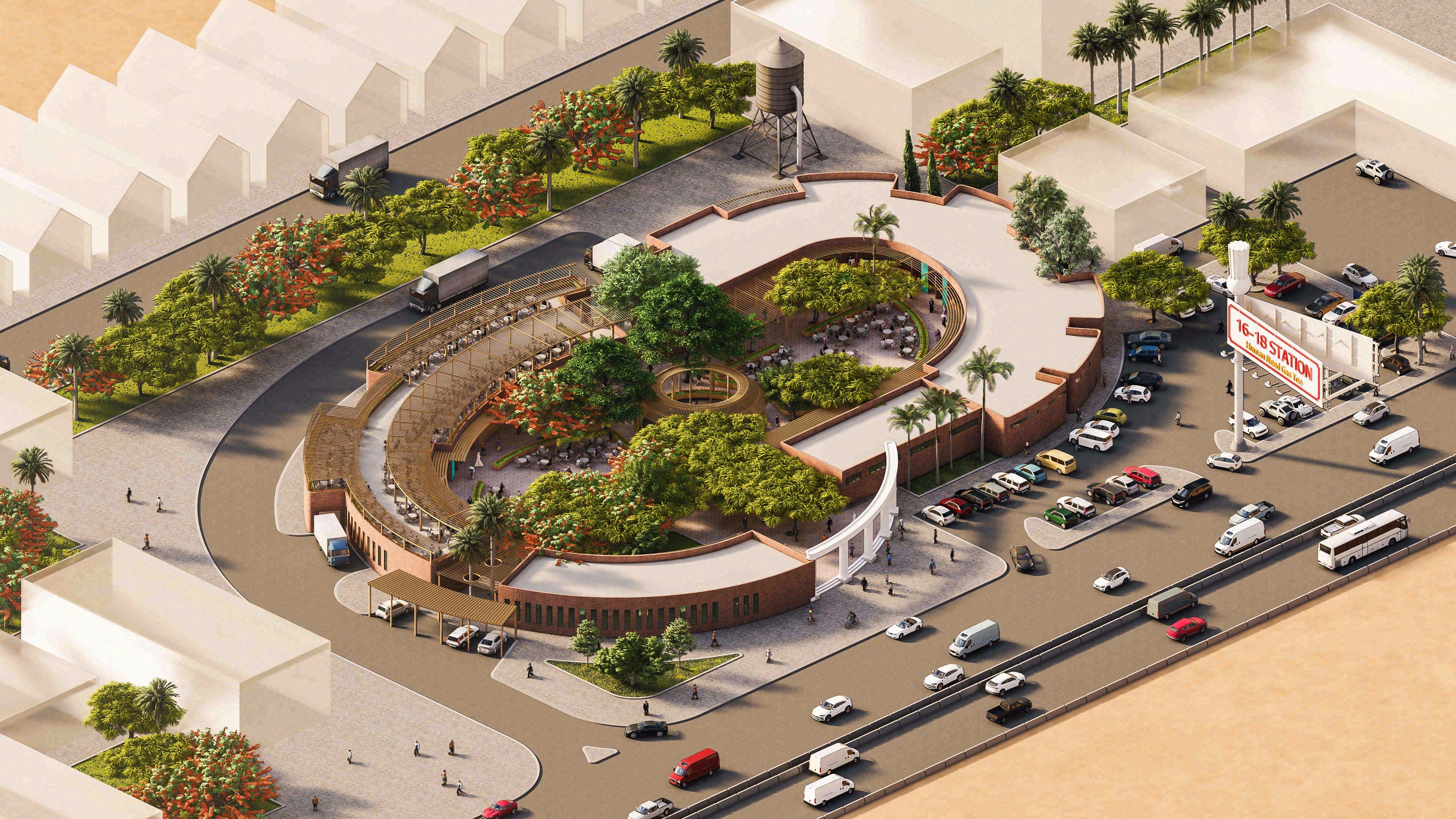 1618 车站美食广场设计项目丨Delta 大学科技学院-23