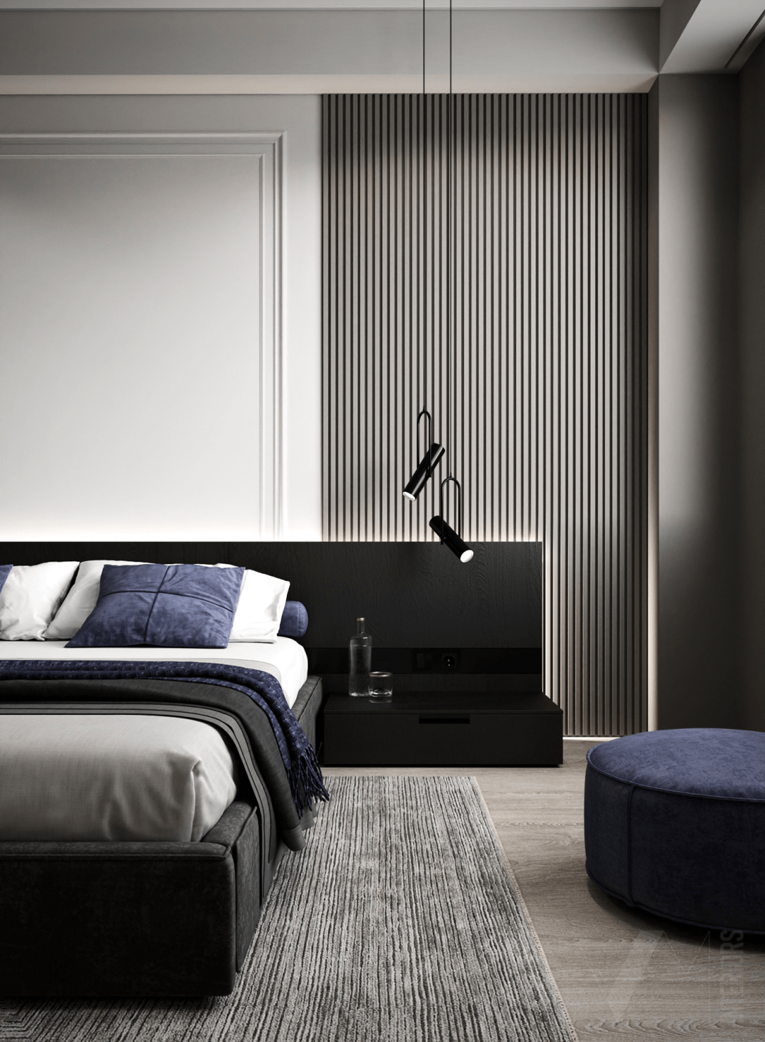 复古色调公寓设计丨意大利室内设计师 Valeria Mahu-30