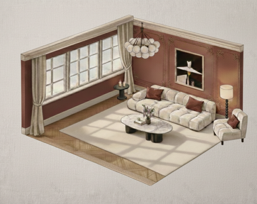 新古典主义客厅设计-4