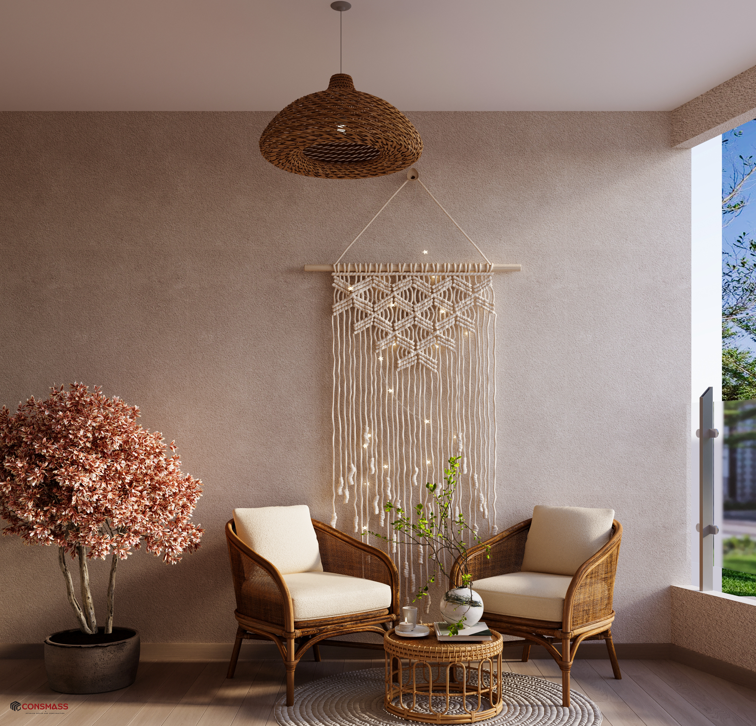 带露台的客厅设计丨埃及-13