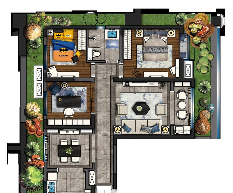 满堂悦MOMA二期现代风格样板间-13