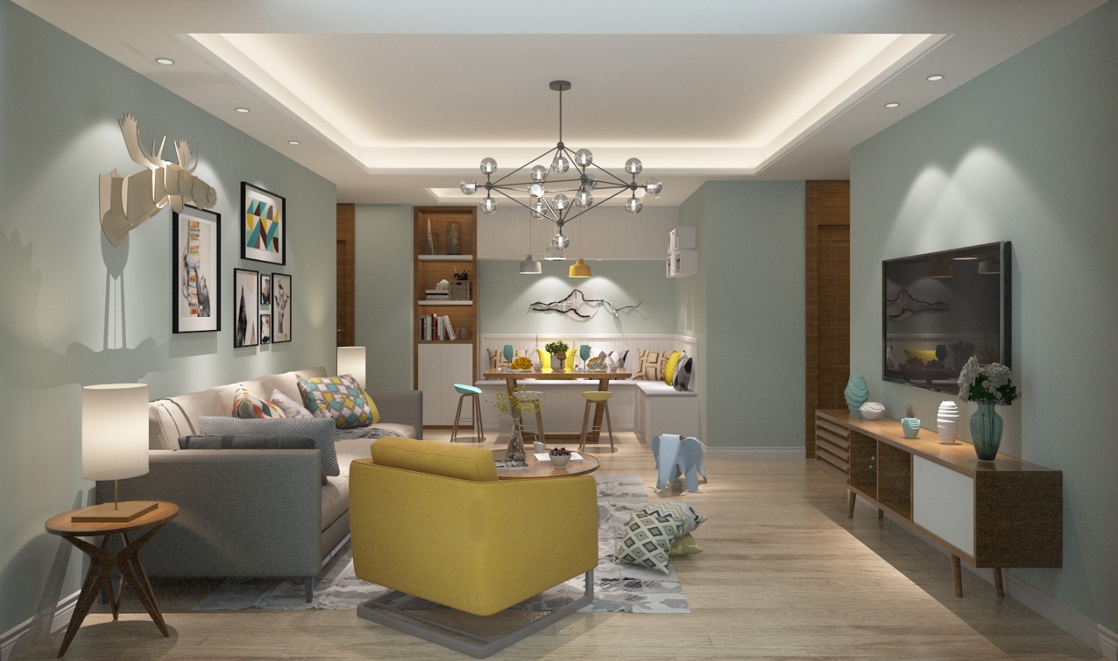 五号工地北欧客厅及女儿房-5