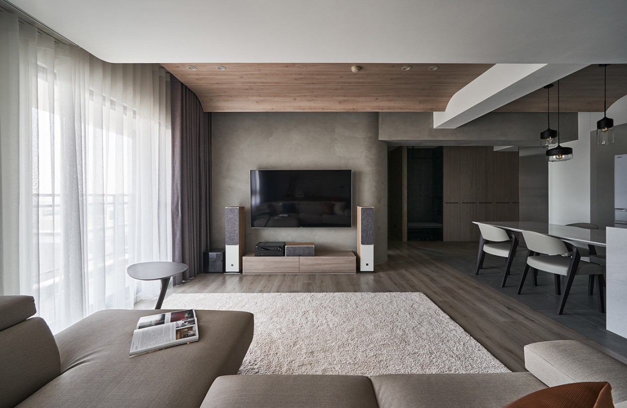 简约设计的大平层，开放布局才是大户型标配！-3