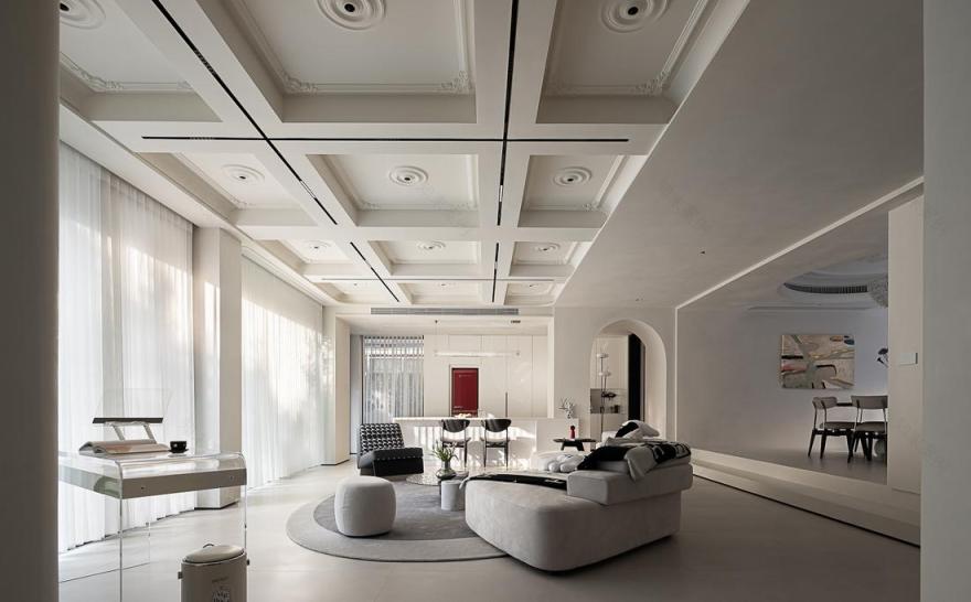 现代简约的浪漫复古西湖别墅丨中国杭州丨宸鹿设计-17