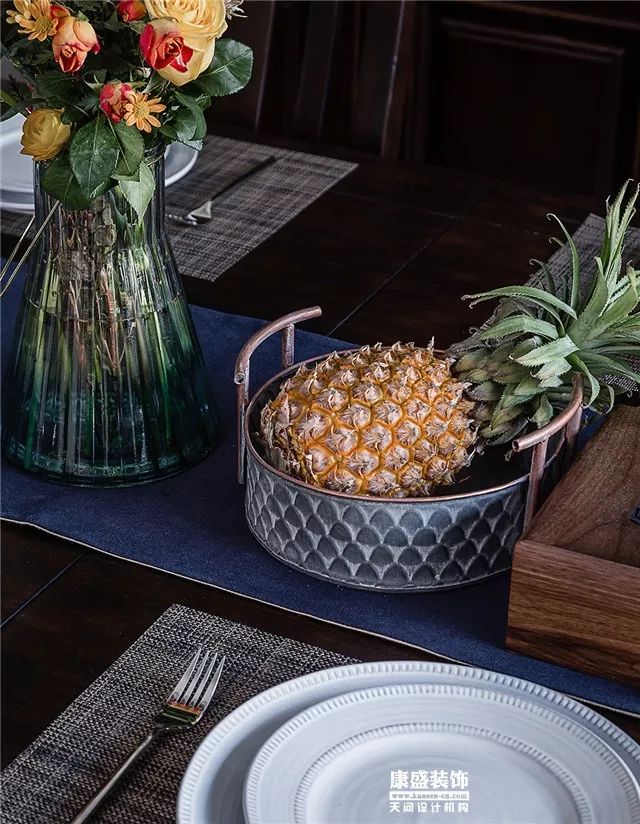 康盛装饰┃180㎡美式复古私宅·一步一景的视觉盛宴-98