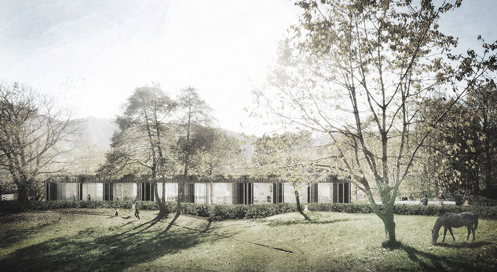 露台住宅；带露台的房屋（注：在不同语境下，Terrassenhaus可能更倾向于一种特定的住宅形式，如连排别墅，在德语中Reihenhaus更常见指连排别墅，但Terrassenhaus在有些语境也可表达这种带有露台的连排式住宅概念，这里基于狭义最直白的表述为露台住宅 ）  丨Think Architecture-1