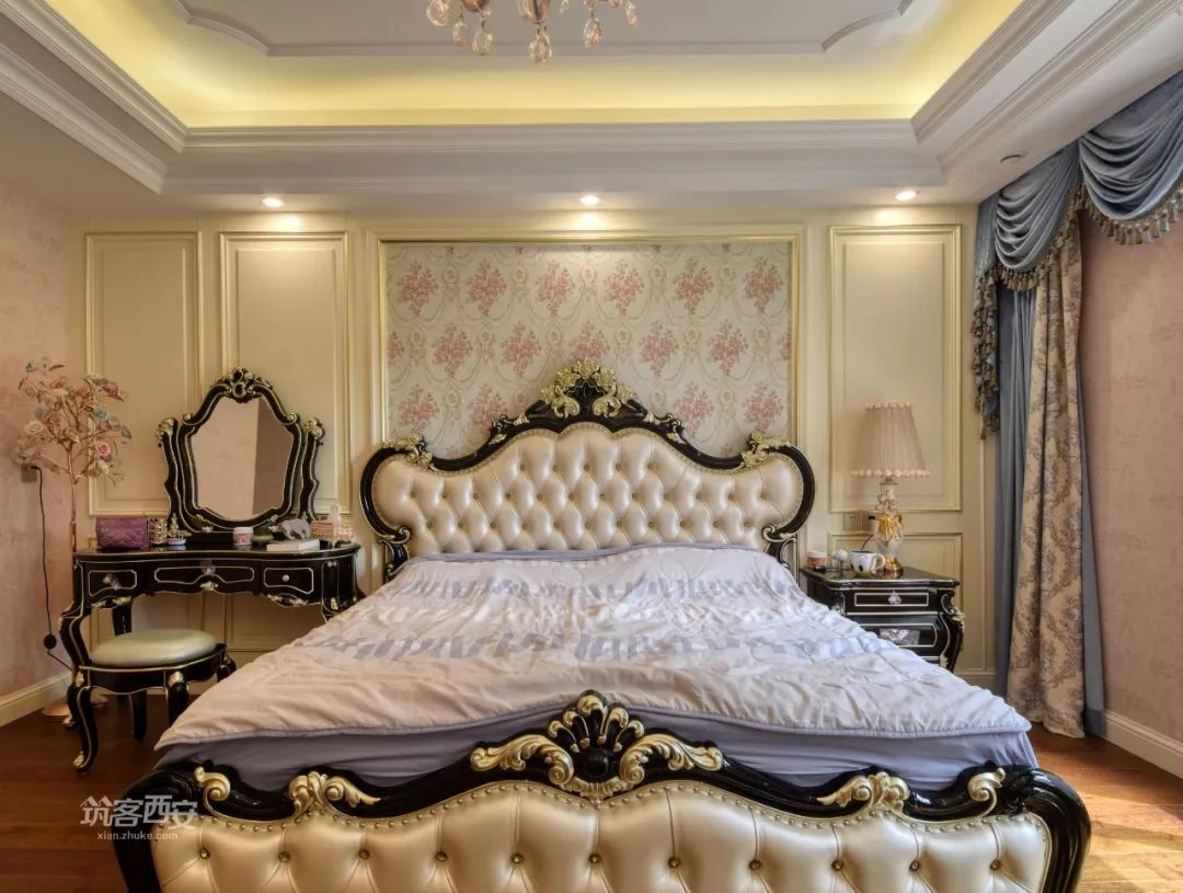 西安 330㎡新古典主义家居，融入现代元素，打造独特自我空间-29