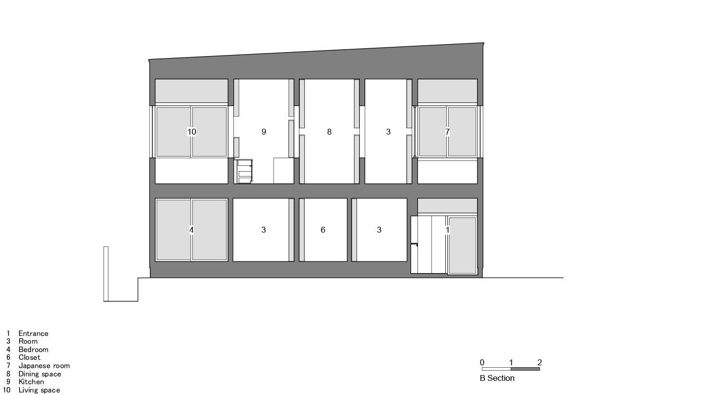 大阪长条形住宅丨日本大阪丨FujiwaraMuro Architects-35