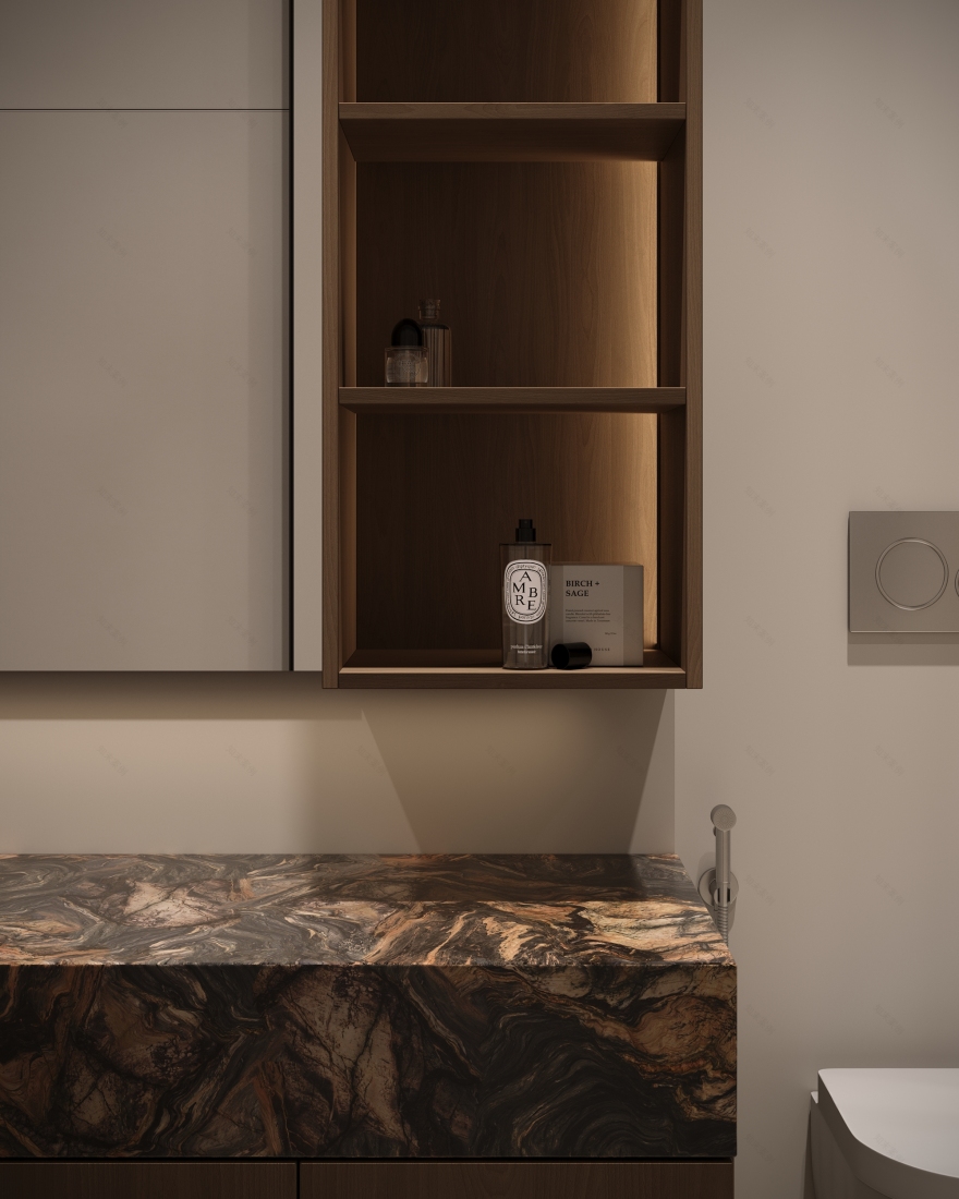 3D可视化的极简主义室内设计-11