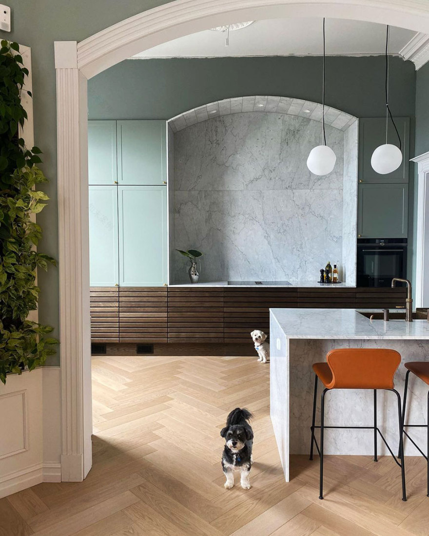 丹麦 19 世纪别墅的彩色复古魅力-6