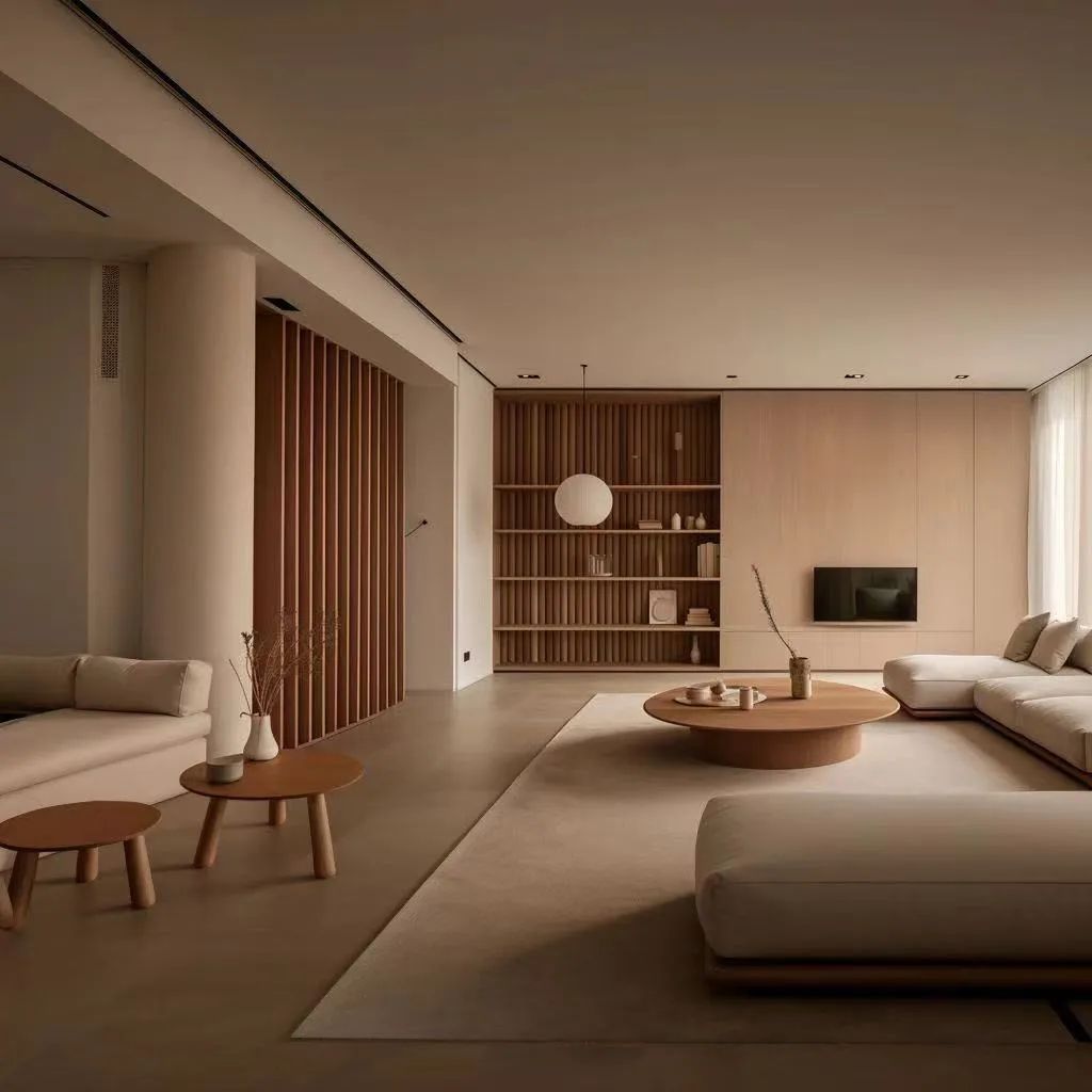 美拉德风秋日家装丨高灰别墅大宅设计-19