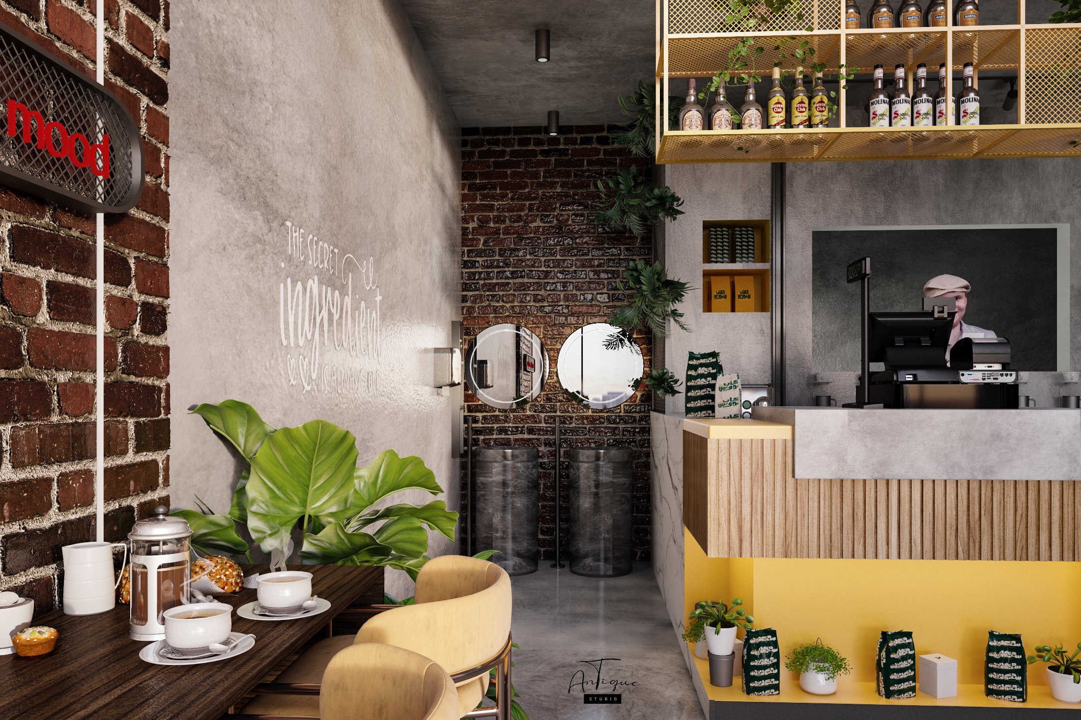 DUKKAN SANDWICH 快餐店室内设计丨沙特阿拉伯丨ANTIQUE Studios-15