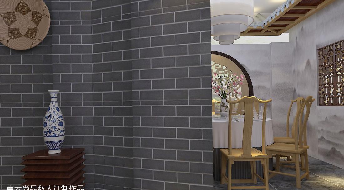 
水墨画餐饮饭店 -7