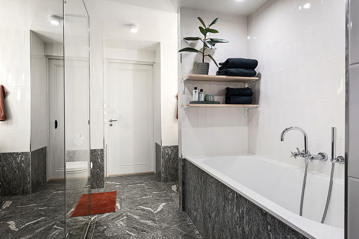 Stockholm 复古风高层公寓 | 4.5 米高天花板、阳光明媚、时尚设计-24