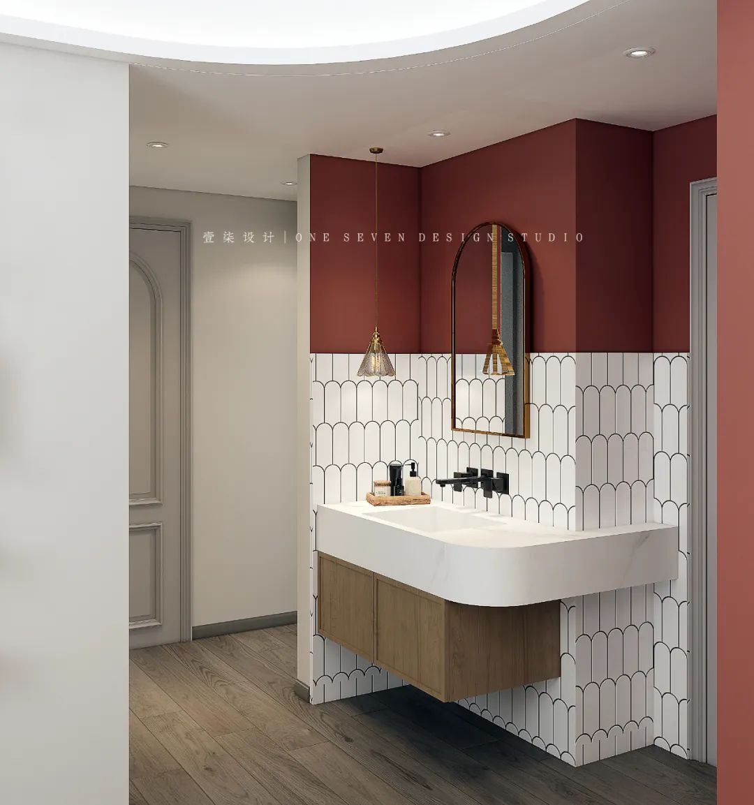 现代四房两厅设计丨壹柒设计-56