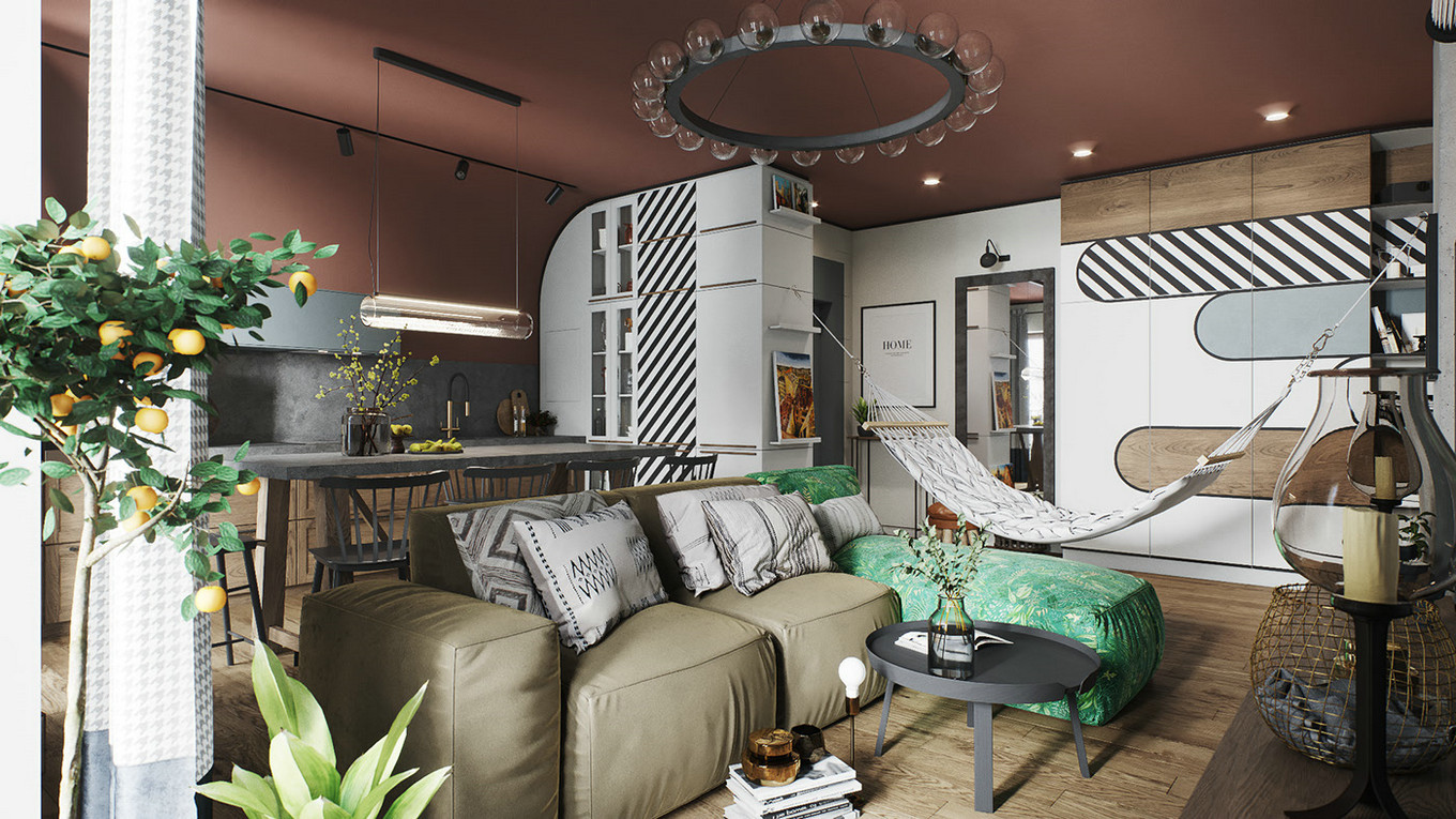 北欧风大胆用色，打造独特家居空间-3