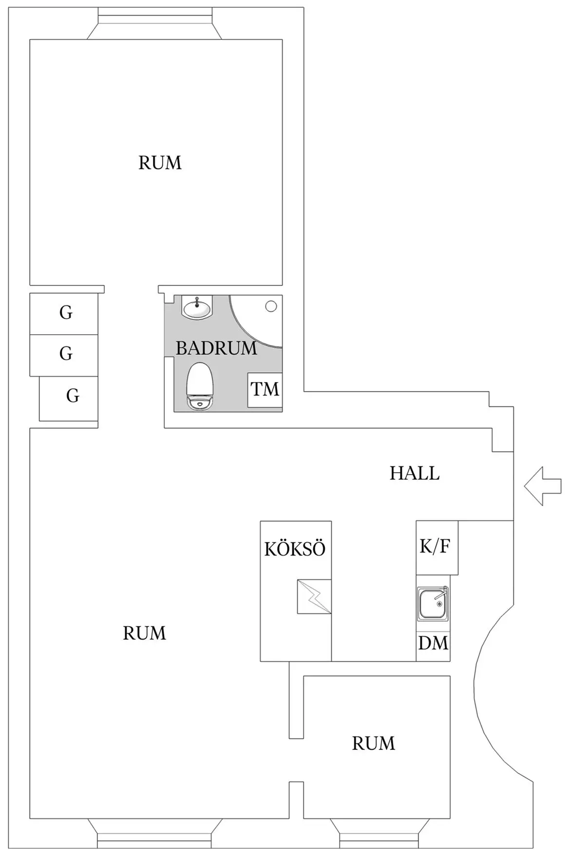 54 平米小户型双功能厨房设计-16