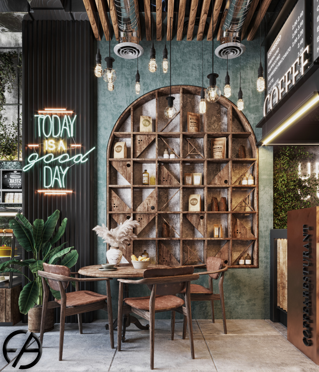 INDUSTRIAL COFFEE SHOP-7