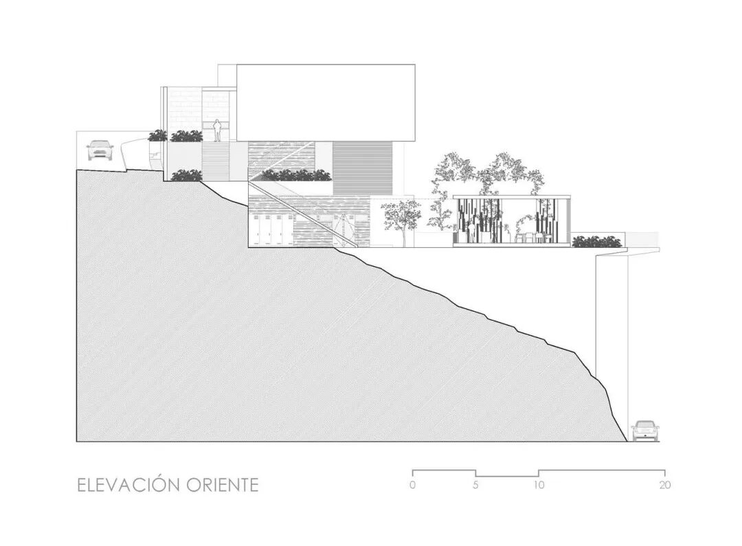 HouseMT|坡地光幕：蒙特雷星环里的悬浮极简主义-30