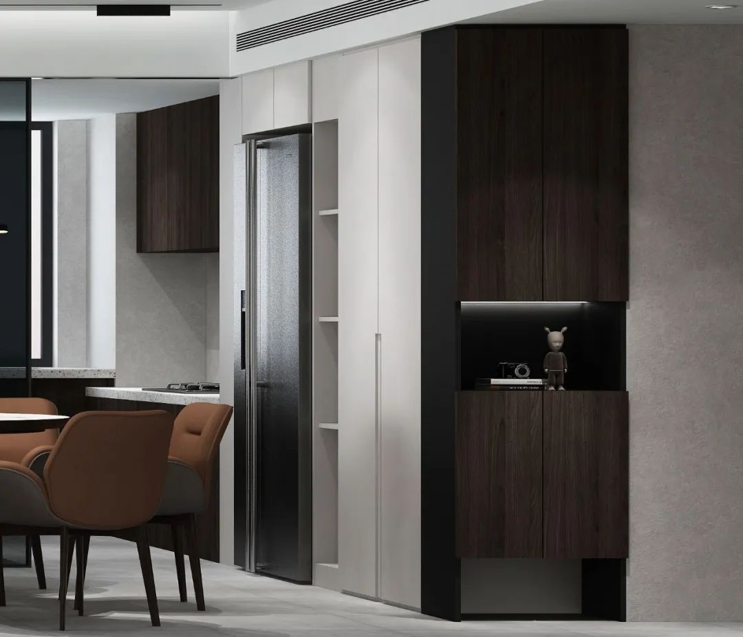 春秋空间设计 | 扬子华都 | 黑白色调与木元素的简约美学-31