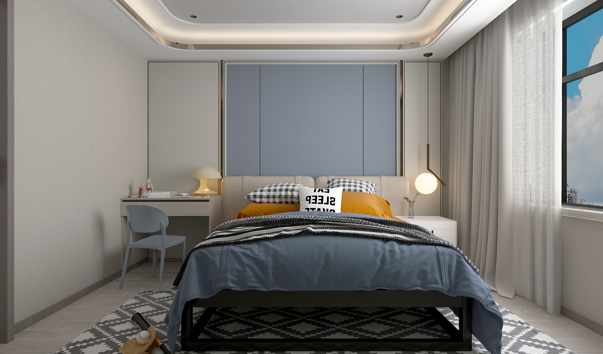 现代轻奢的家-19