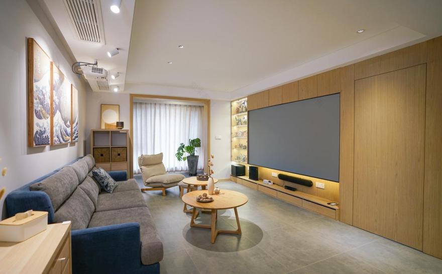 米度设计丨暖暖日式风,打造全面屏的家-19