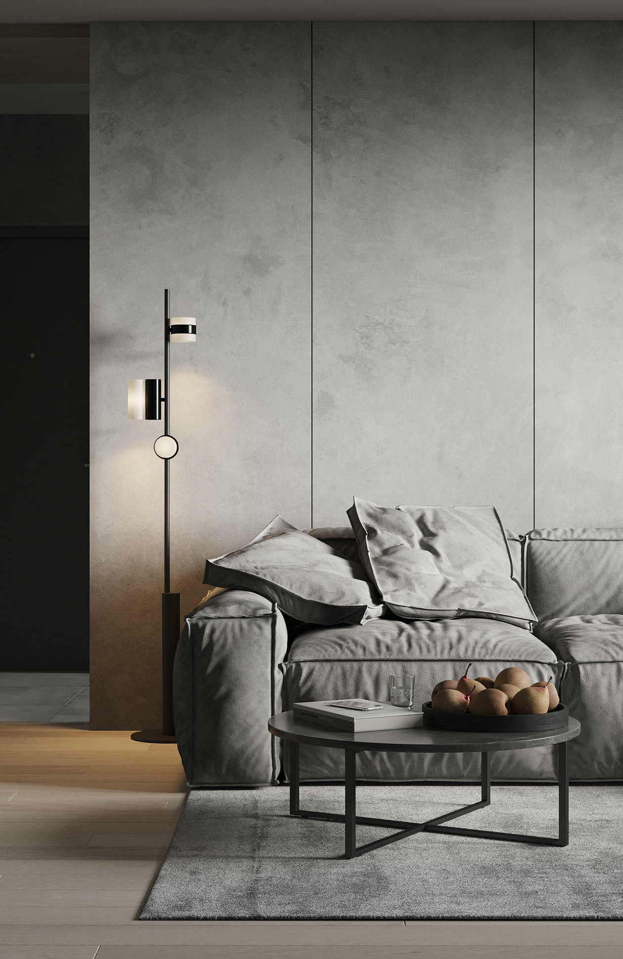 素简治愈，高级灰色系小空间公寓设计-2