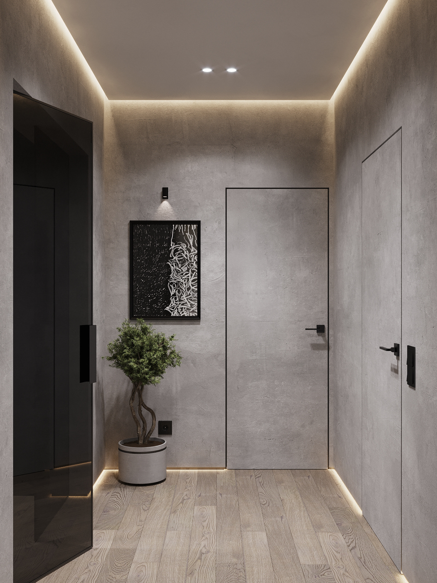 现代黑色调空间  神秘大气！-0