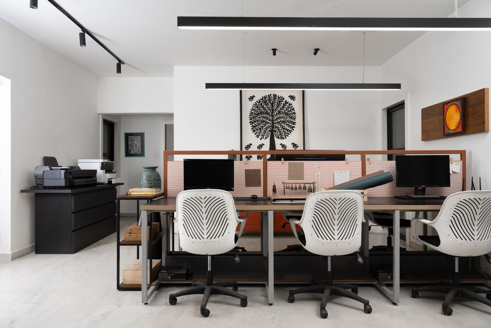 Hyderabad 3BHK公寓改造成时尚办公空间丨印度-14