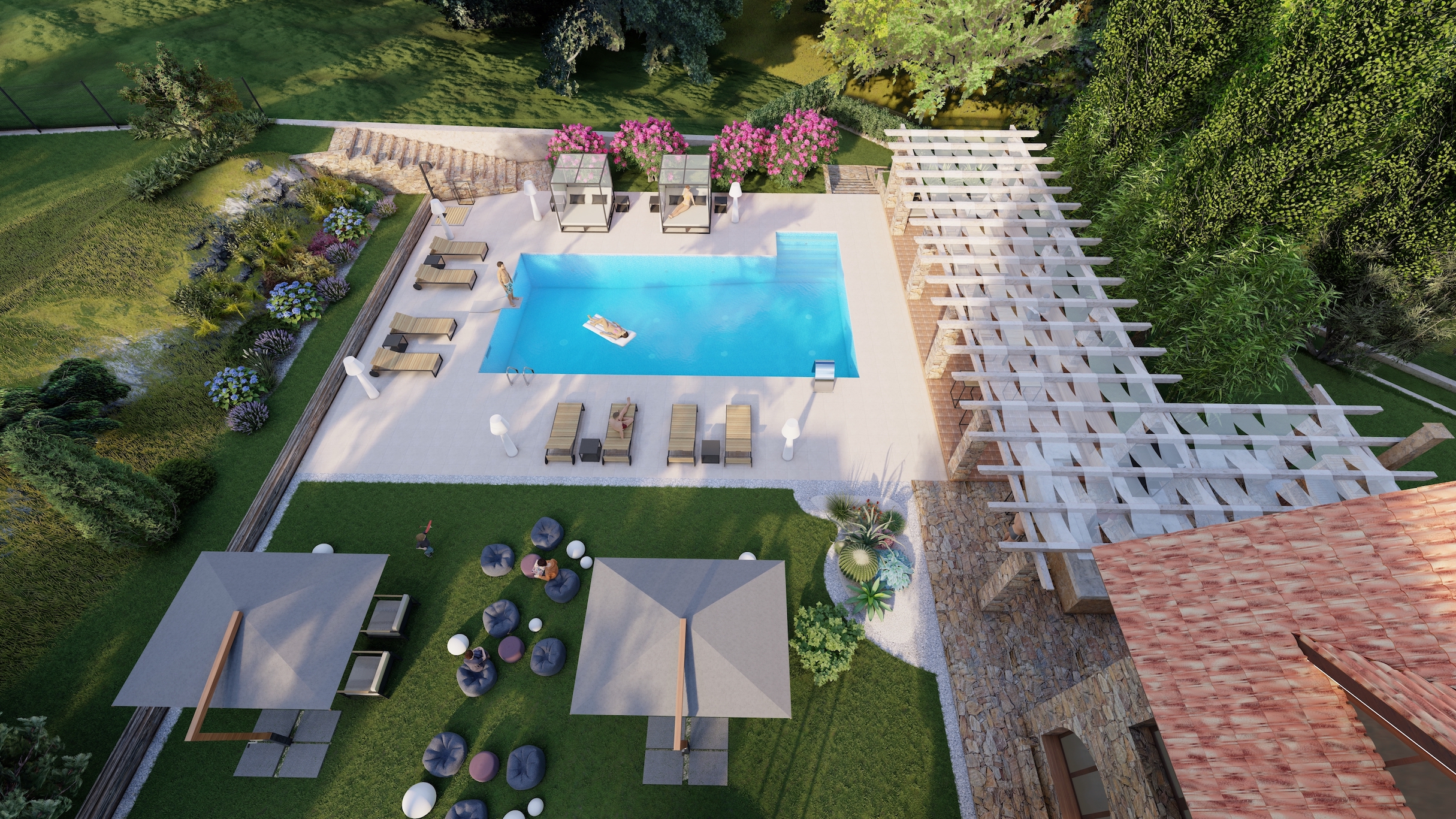 三层住宅室内外设计项目丨西班牙巴塞罗那-67