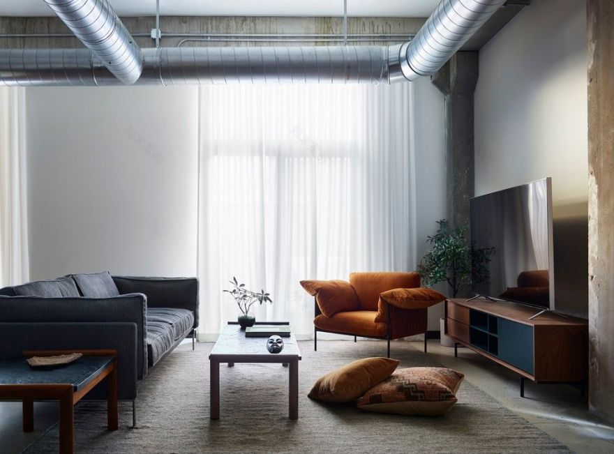 Massachusetts现代工业风格住宅设计丨美国丨Sashya Thind-17