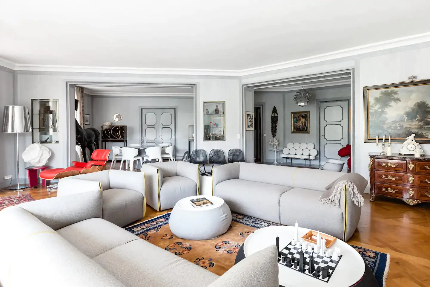 巴黎时尚公寓，古典与设计的完美融合-3