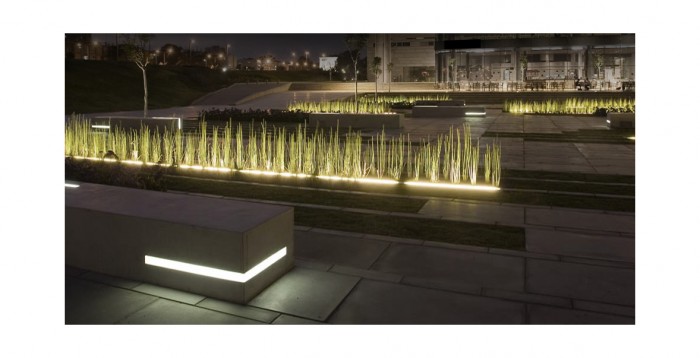 本古里安大学入口广场（注：BGU一般指本古里安大学，Ben-Gurion University） 丨以色列贝尔谢巴丨Chyutin Architects-7