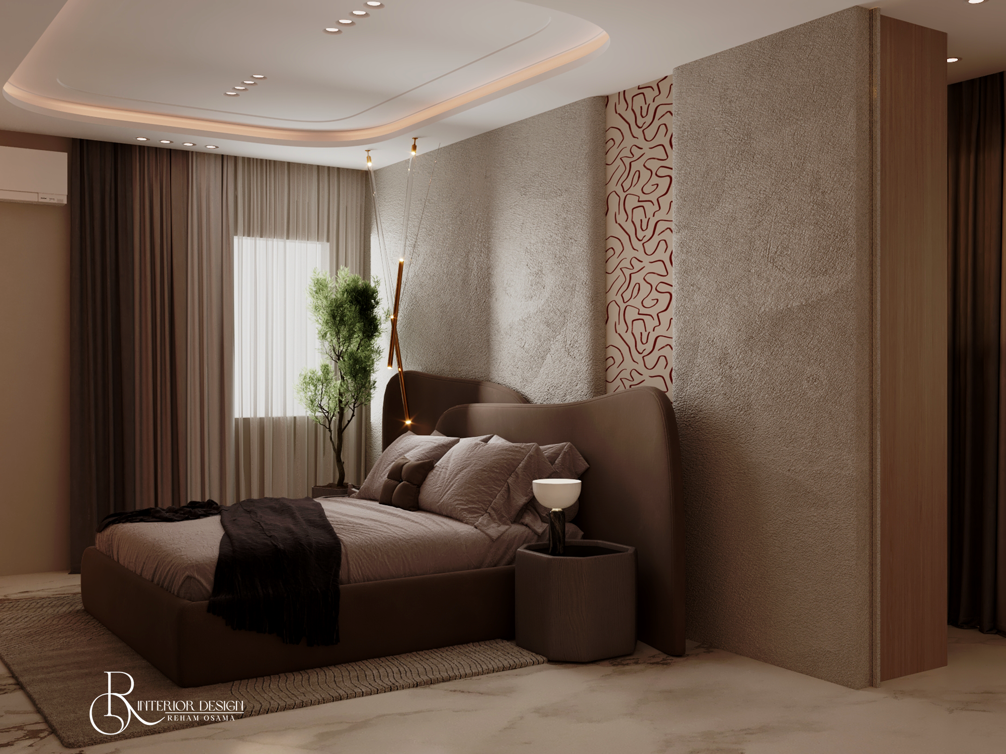 MODERN ARTISTIC BEDROOM（现代艺术卧室）丨埃及丨REHAM OSAMA-18