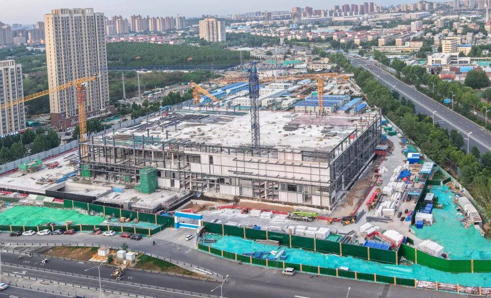 上新了，工程|​​济南首家山姆超市主体结构封顶-7