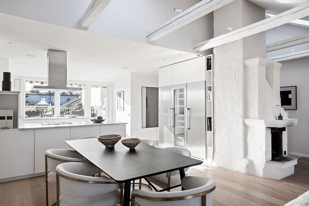 斯德哥尔摩白色豪华阁楼公寓-13