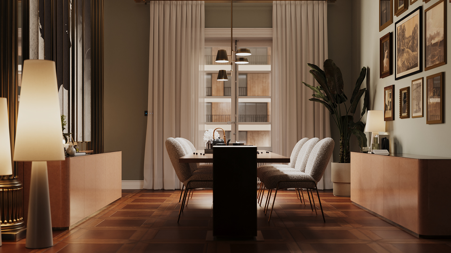 复古餐饮+起居区丨美国丨Mo Ashraf-11