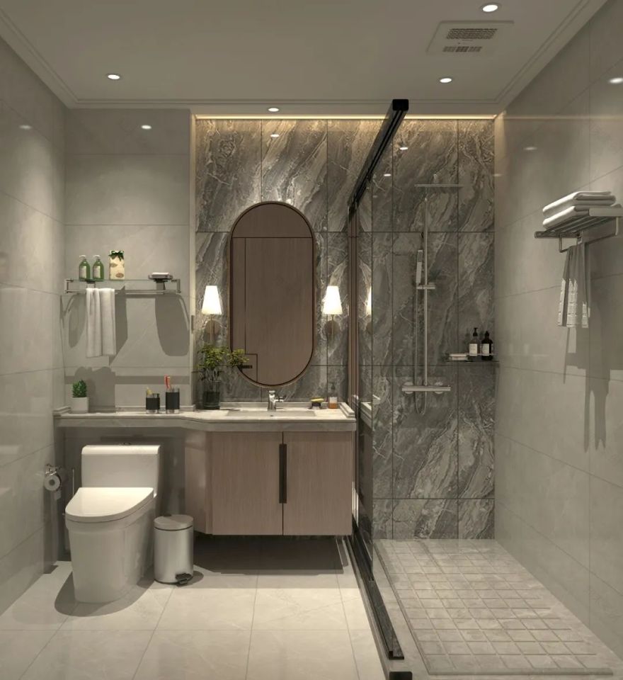 现代中式沿湖公馆,传统与舒适的完美融合-70