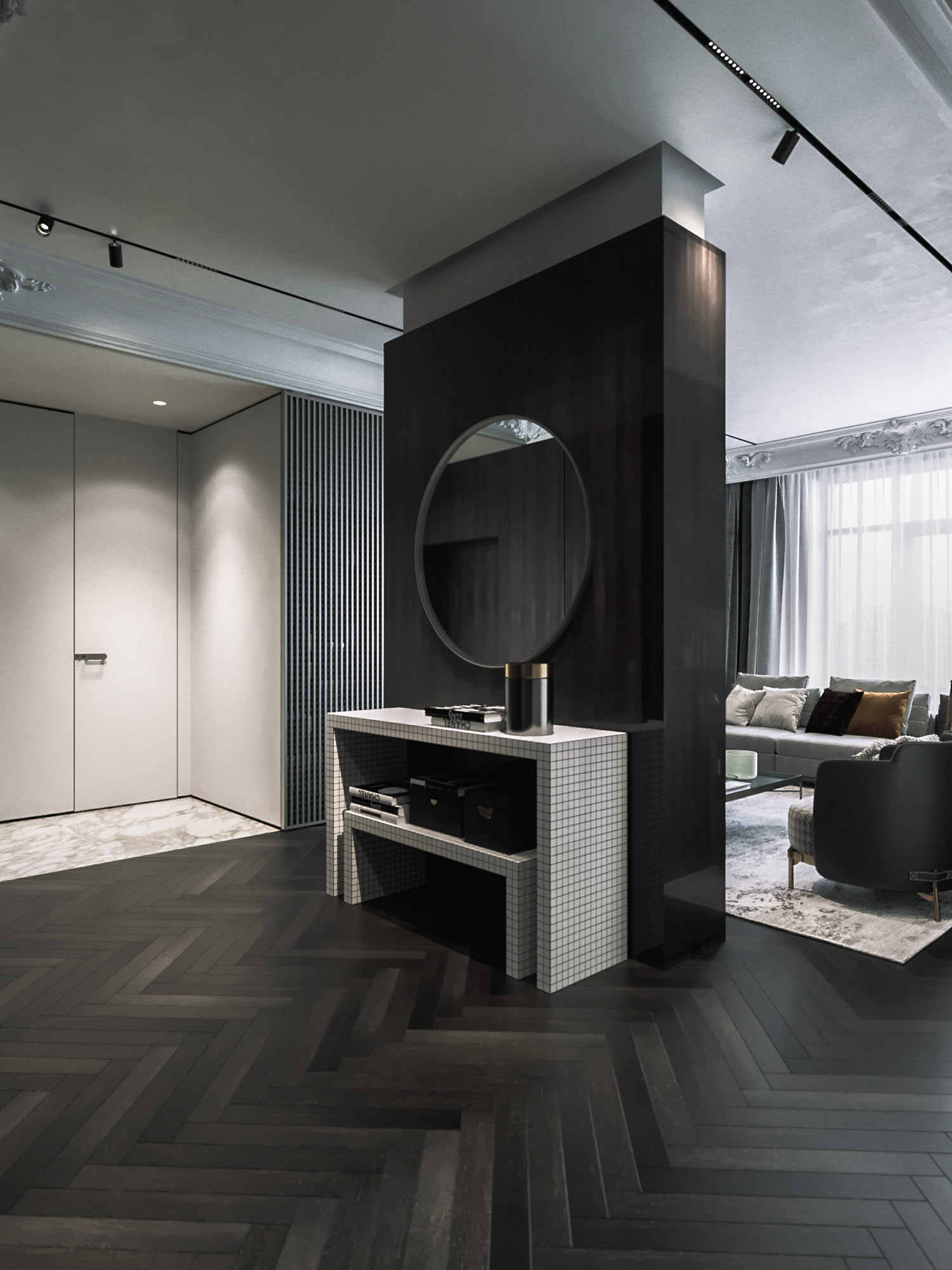 136平 欧式元素 点缀的现代空间-7