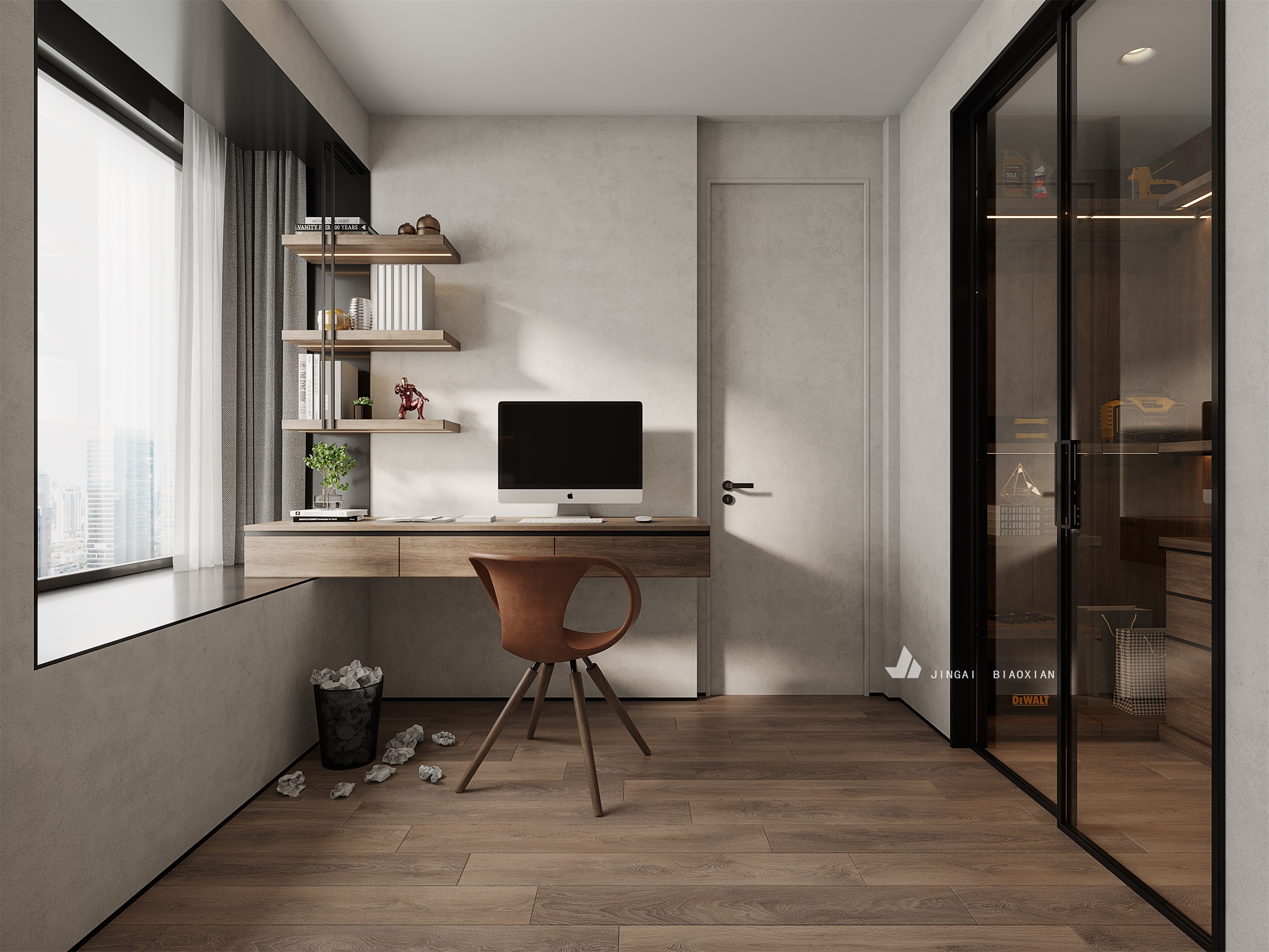 金该视觉呈现的时尚办公空间丨朱晨毅-48