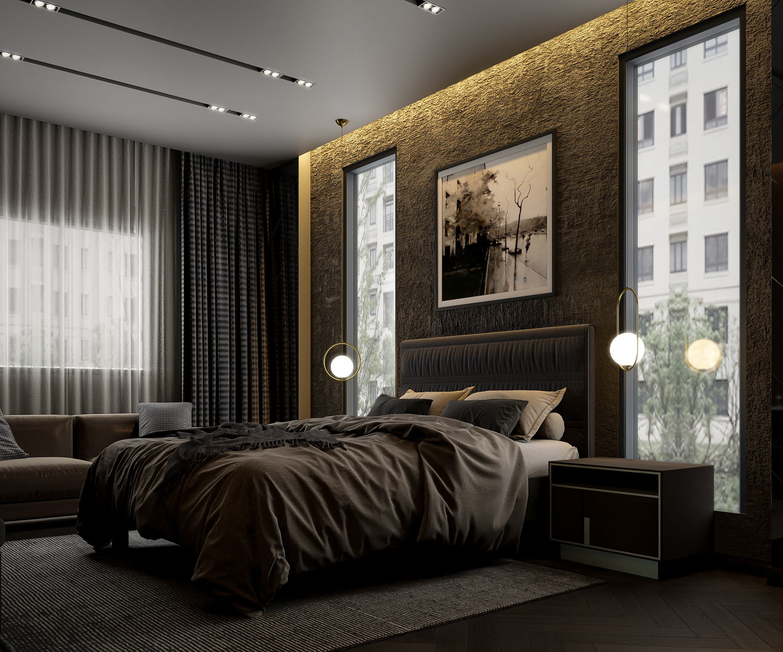 Luxury Master Bedroom with Bathroom-0