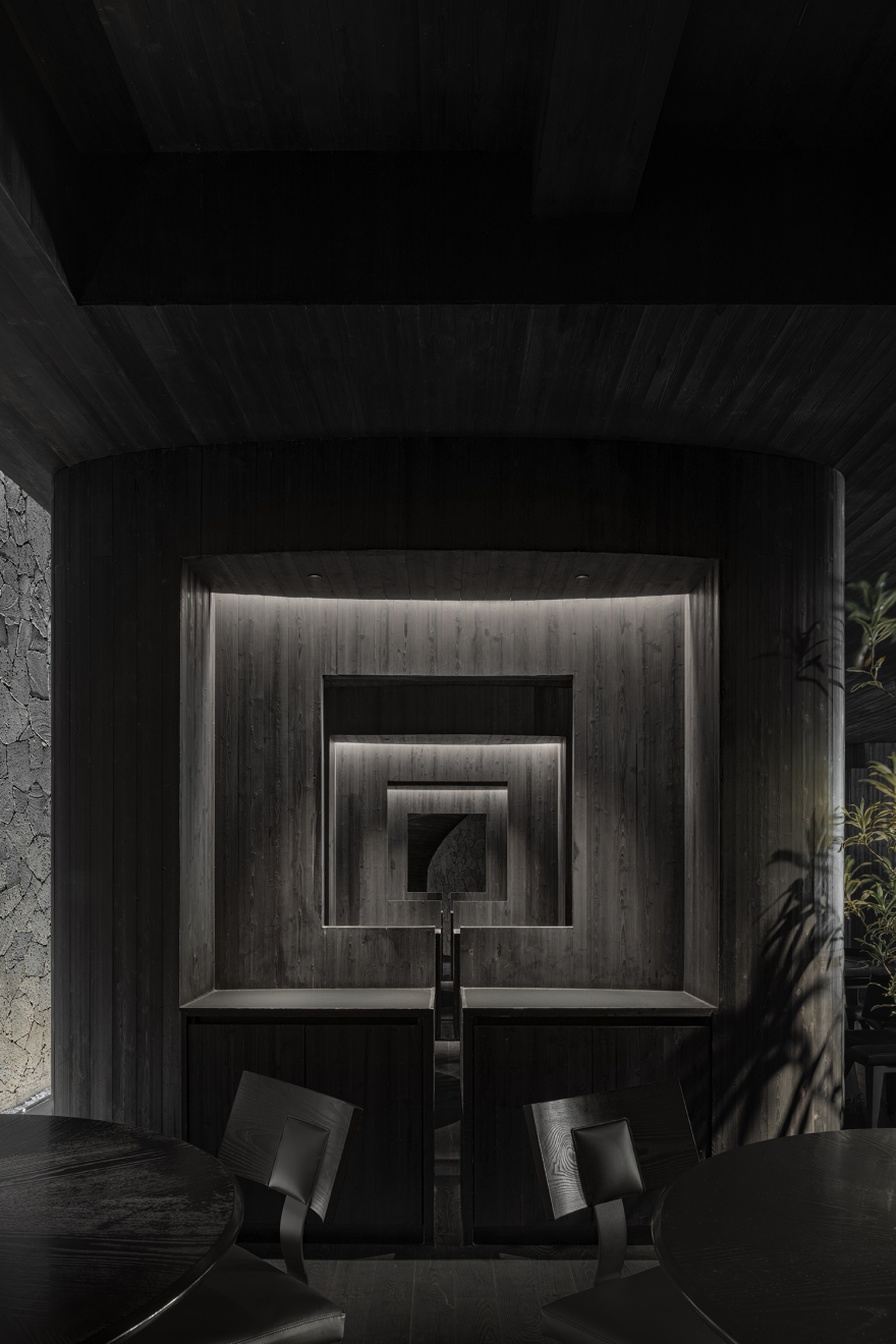 田间之上中国湘菜馆丨中国广州丨黑白木设计-36