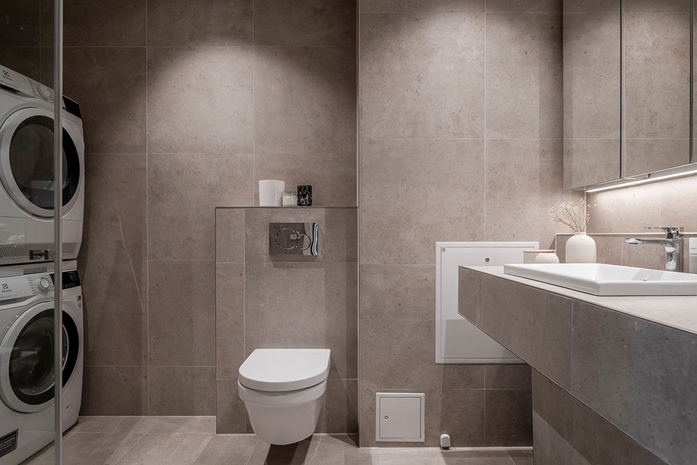 瑞典哥德堡优雅公寓 | 木质厨房与柔和色彩的完美结合-23