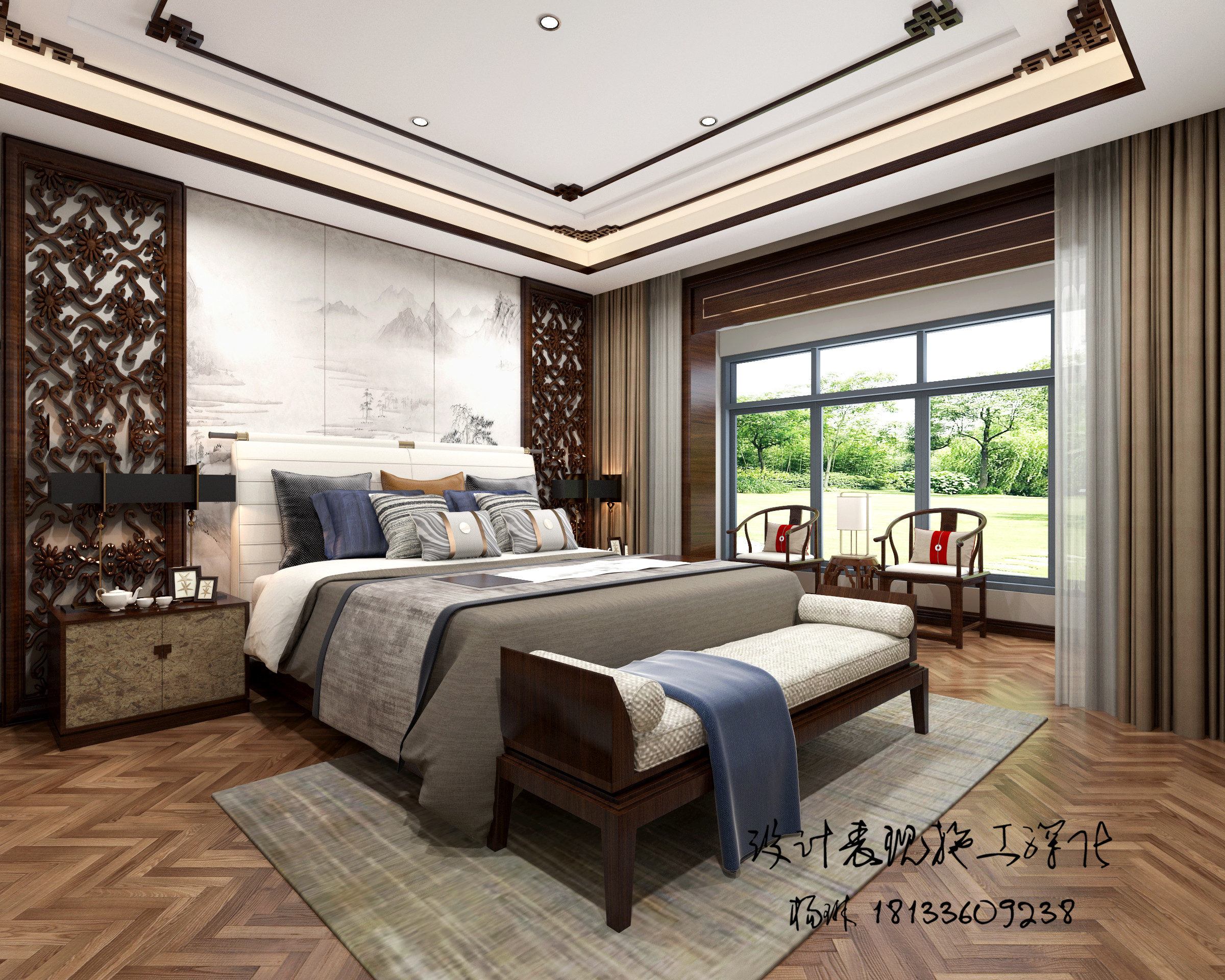 中式大平层别墅-9