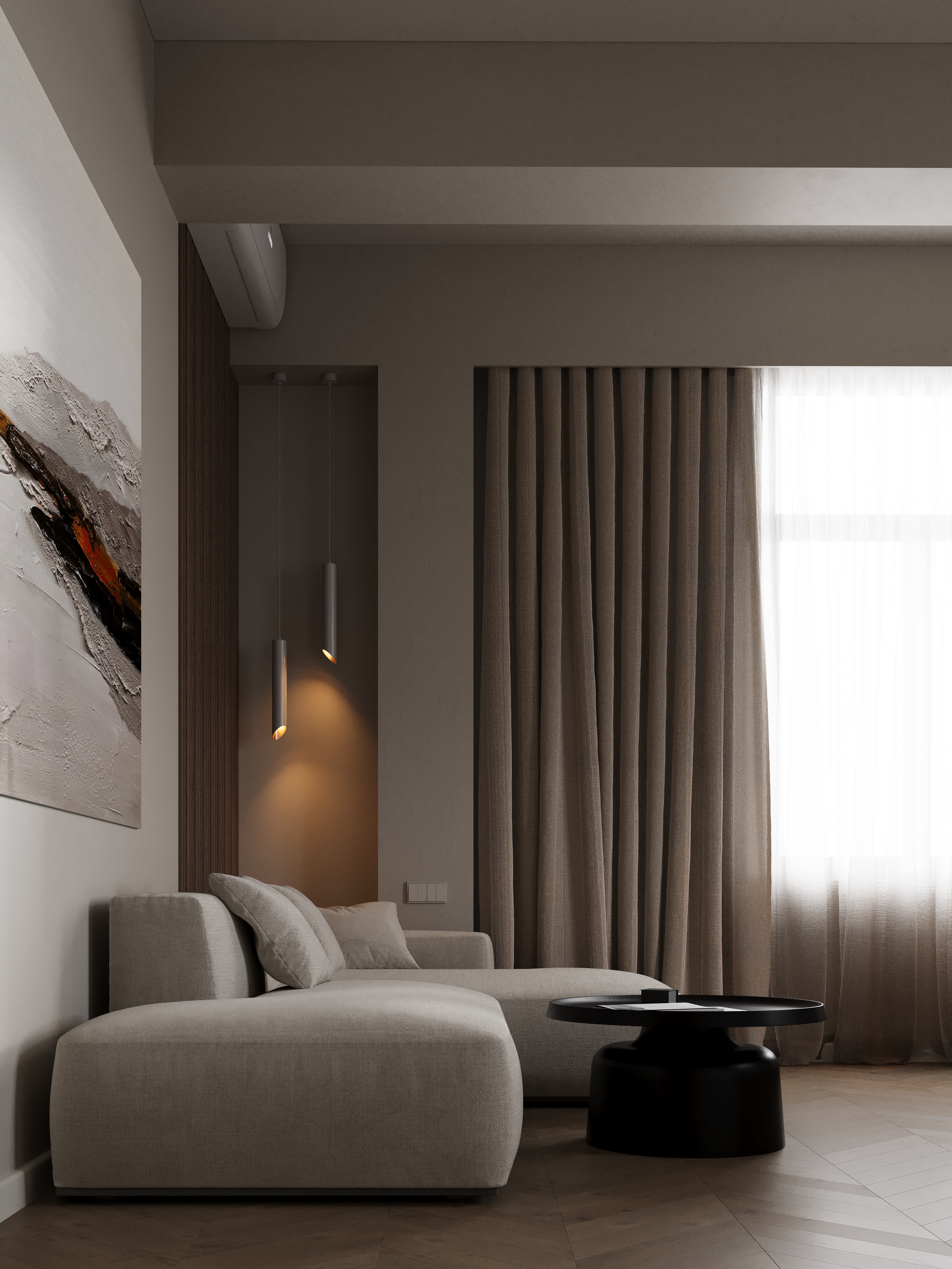 Визуализации проекта кухни-гостиной-0