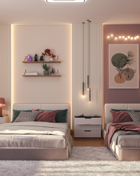 The Cozy Canvas Bedroom