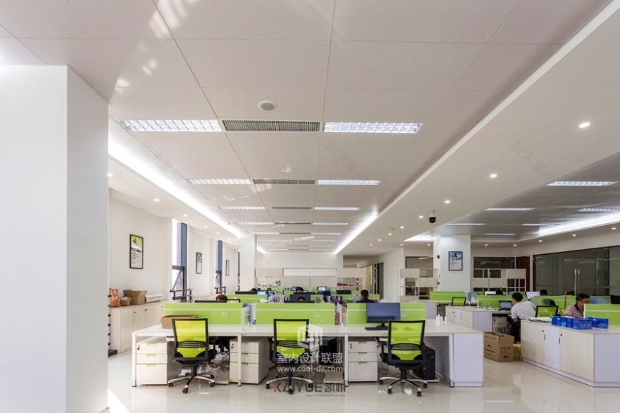 【凯悦装饰】盛美集团办公室装修设计完工实景图鉴赏-8