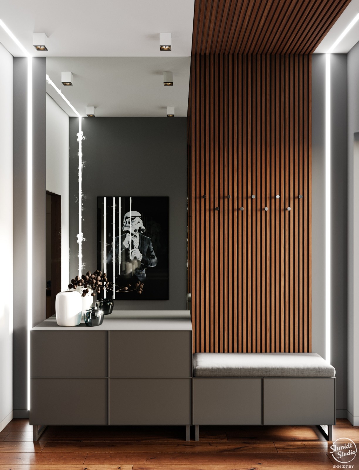 明斯克 100m²现代优雅住宅设计-23