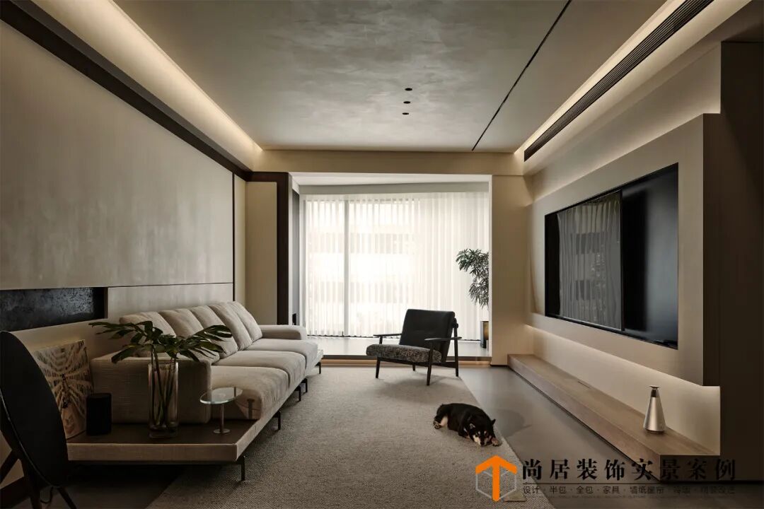 尚居实景案例丨60w打造出的140平暗调空间丨中国南京丨尚居装饰-0