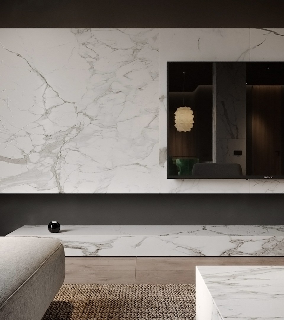 高级灰与绿色 精致时尚，打造舒适自然的私享空间-8